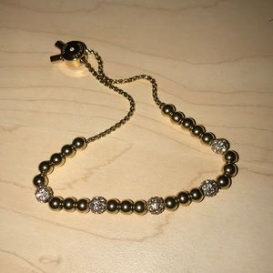 Michael Kors Gold-Tone Bead Bangle Bracelet